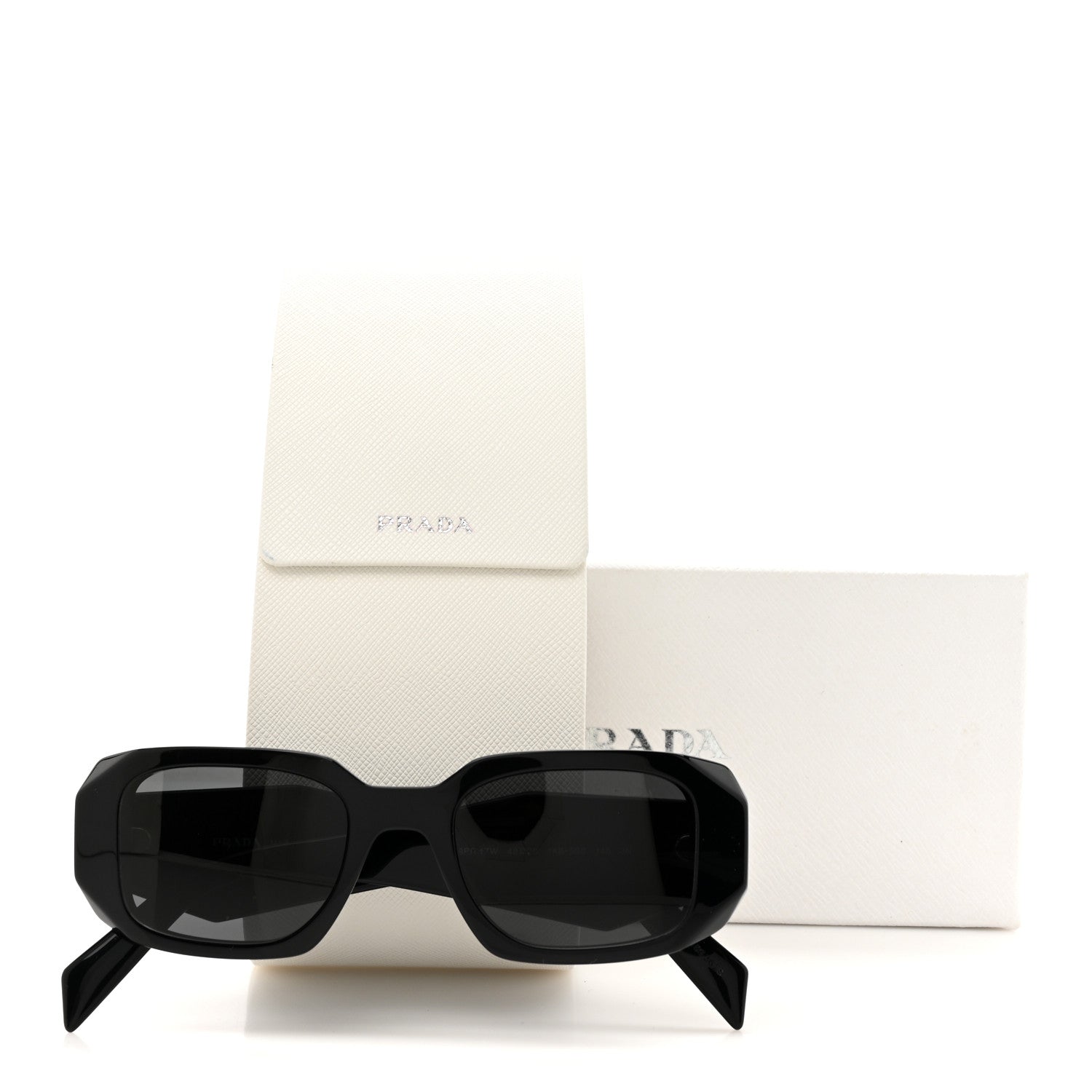 Prada Acetate Symbole Sunglasses SPR 17W Black 8 of 8
