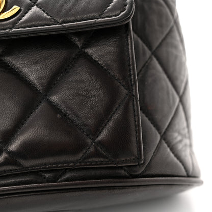 Chanel Lambskin Quilted Backpack Black 14 of 15