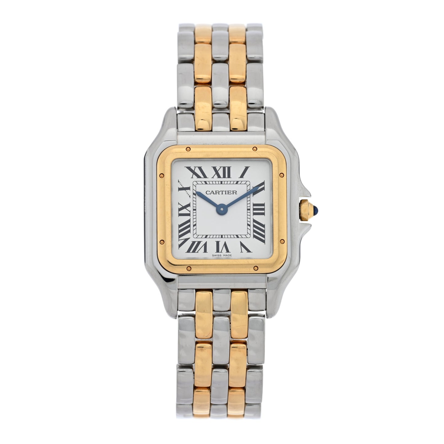 Stainless Steel 18K Yellow Gold 27mm Panthere Quartz Watch