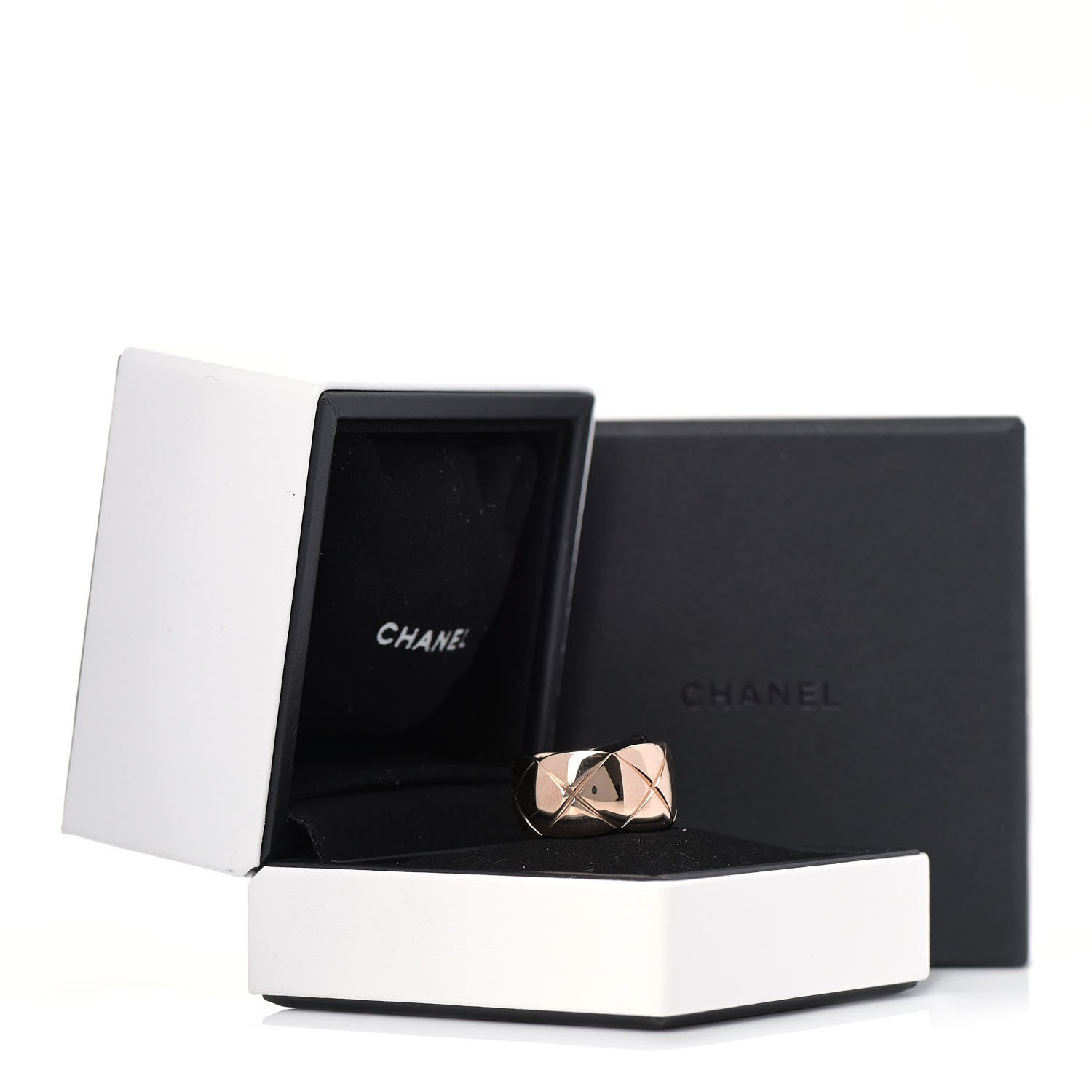 Chanel 18K Beige Gold Large Coco Crush Ring 50 5.25 8 of 8