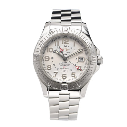 Breitling Stainless Steel 40.5mm Colt GMT Automatic Watch Silver A32350 1 of 5
