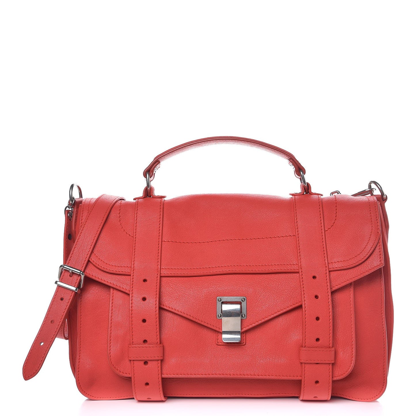 Lambskin Medium PS1 Satchel Geranium