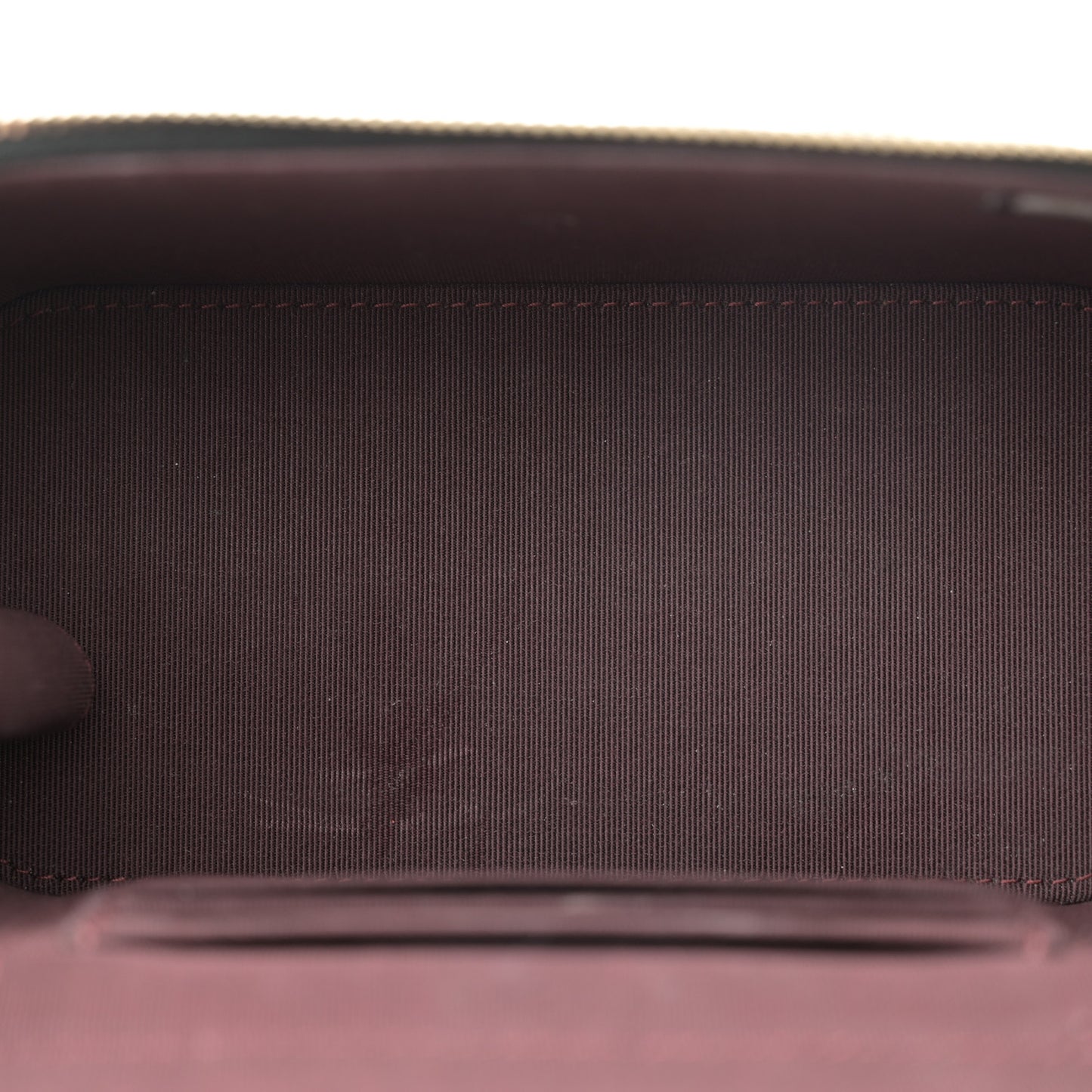 Lambskin Quilted Small Vanity Case With Chain Black