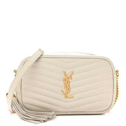 Saint Laurent Grain De Poudre Matelasse Monogram Mini Lou Camera Bag Crema Soft 1 of 11