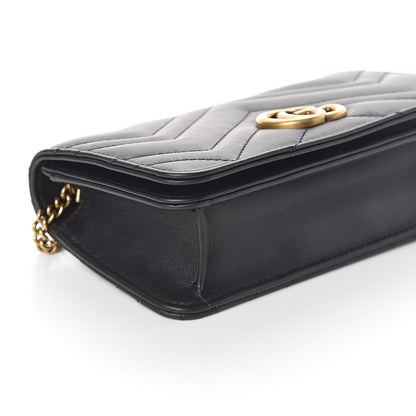 Gucci Calfskin Matelasse GG Marmont Mini Bag Black 7 of 9
