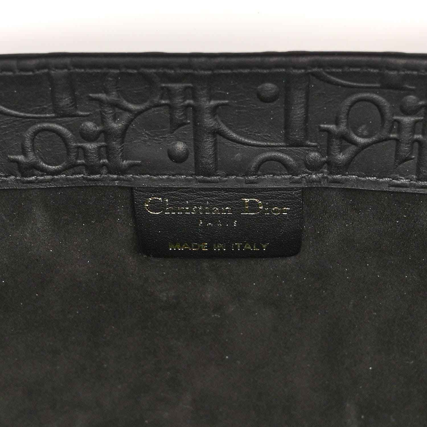 Christian Dior Oblique Calfskin Embossed Large Book Tote Black 6 of 9