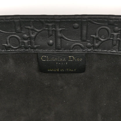 Christian Dior Oblique Calfskin Embossed Large Book Tote Black 6 of 9
