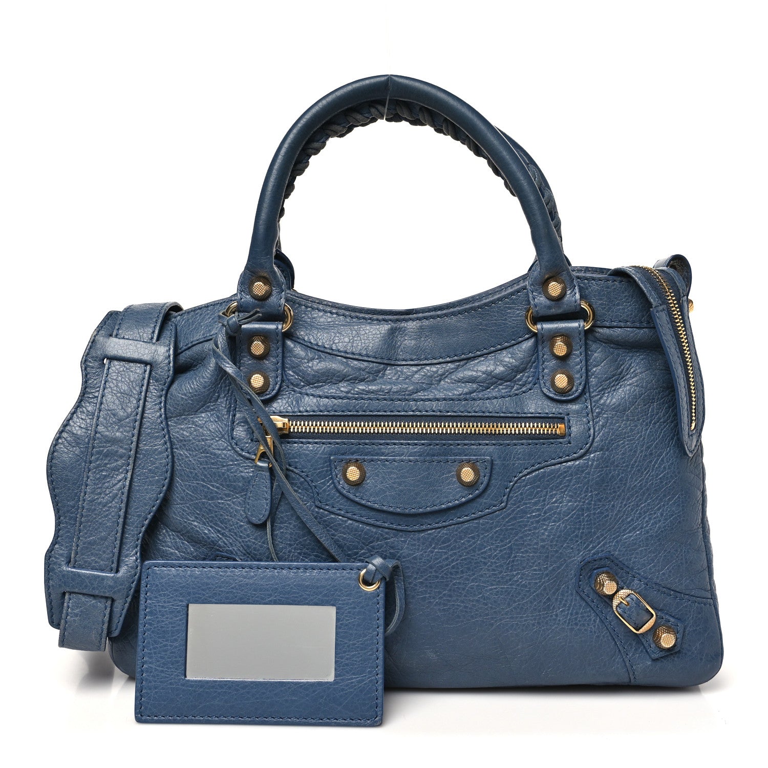 Balenciaga Agneau Giant 12 Gold Hardware Town Bleu Persan 3 of 11