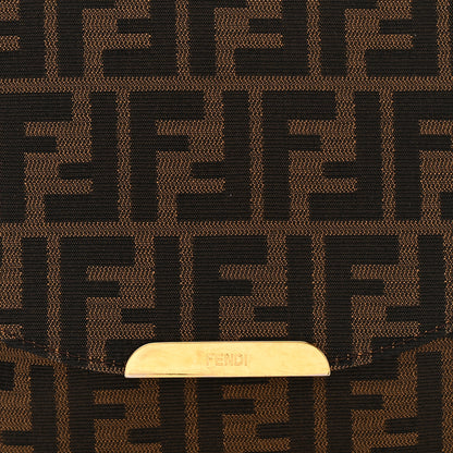 Fendi Zucca Vitello Artic Small Messenger Bag Tobacco Castagna 8 of 11