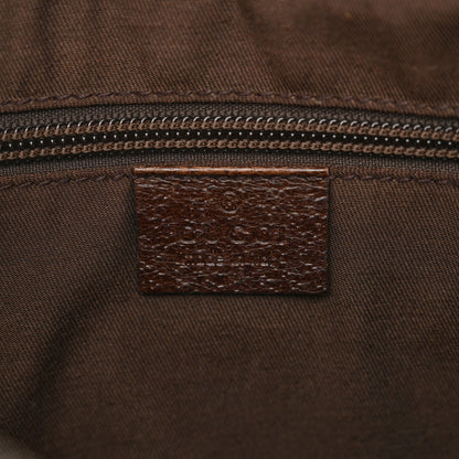 Gucci Monogram Medium Half Moon Hobo Dark Brown 6 of 10