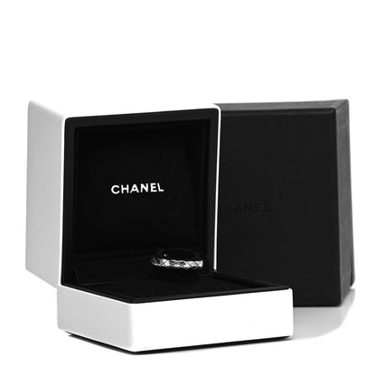 Chanel 18K White Gold Mini Coco Crush Ring 51 5.75 5 of 5