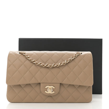 Chanel Caviar Quilted Medium Double Flap Dark Beige 12 of 12