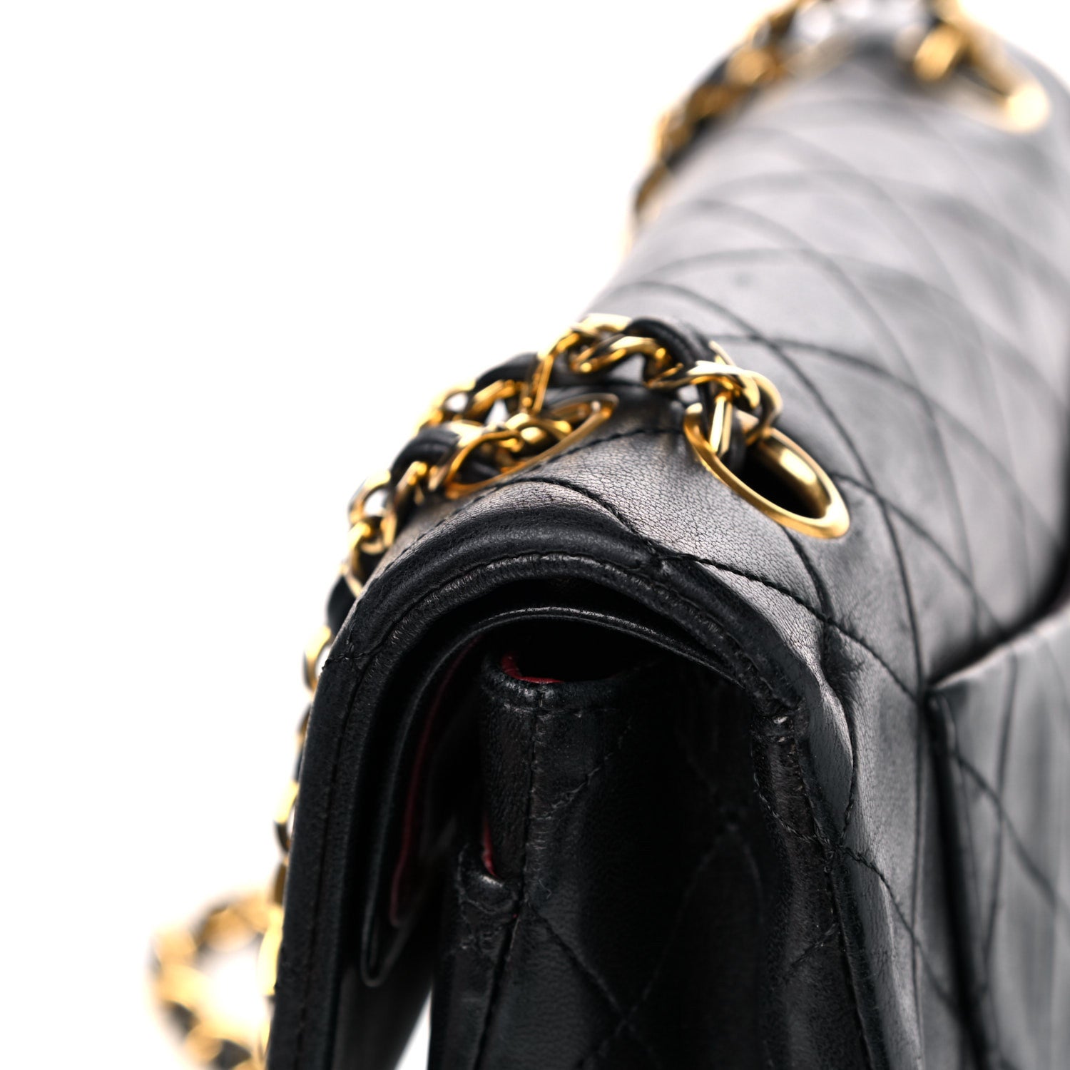Chanel Lambskin Quilted Small Double Flap Black 16 of 18