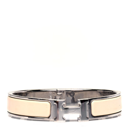 Hermes Enamel Narrow Clic Clac H Bracelet GM Percale 1 of 6