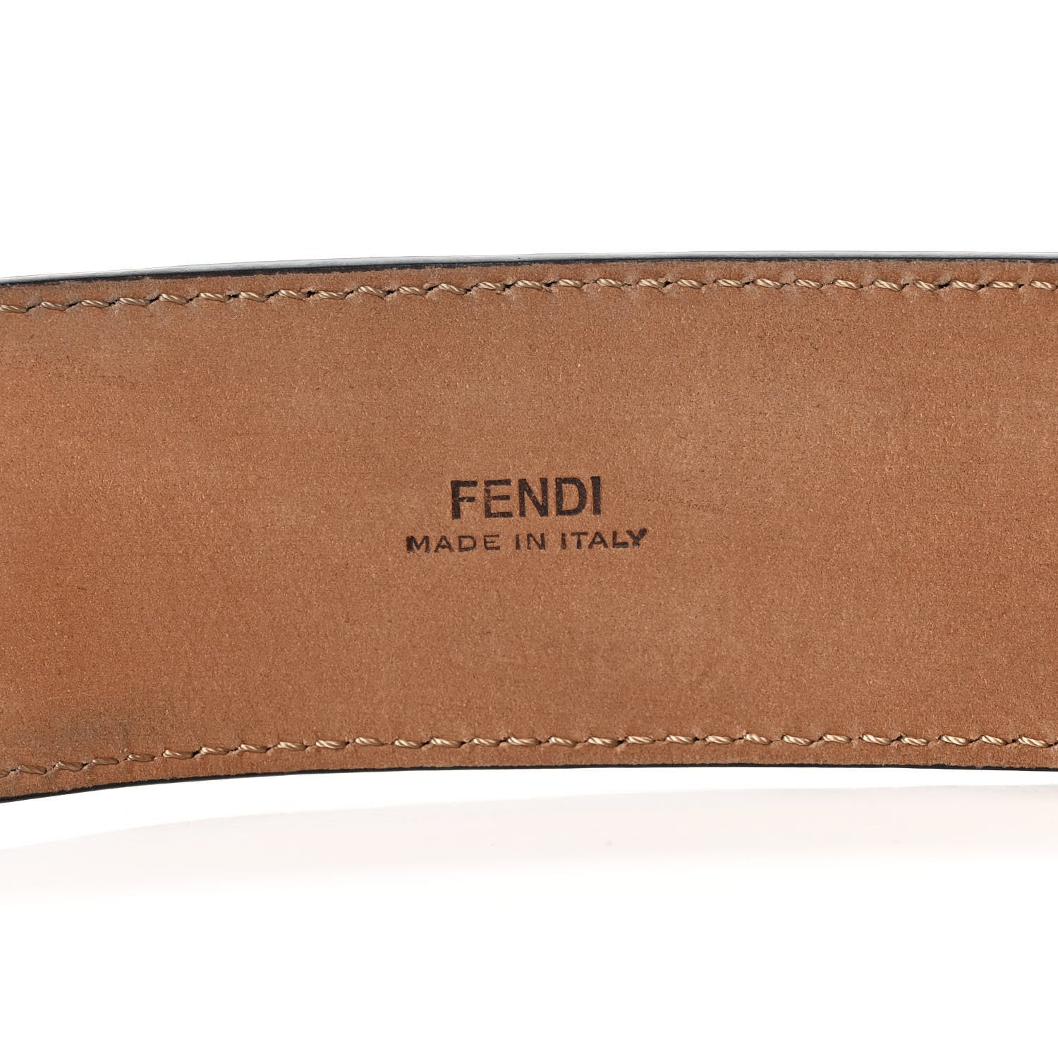 Fendi Vitello F is Fendi Bi-Color FF 1974 Embossed Belt 80 32 Maya Black 3 of 6