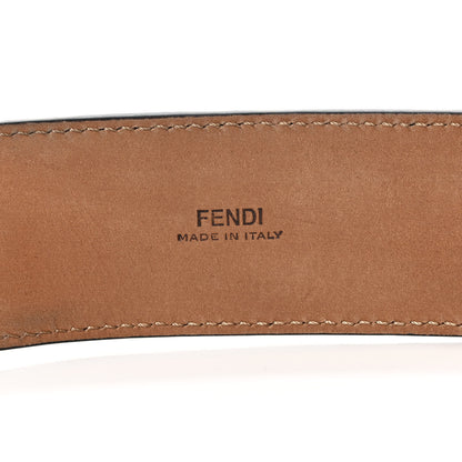Fendi Vitello F is Fendi Bi-Color FF 1974 Embossed Belt 80 32 Maya Black 3 of 6