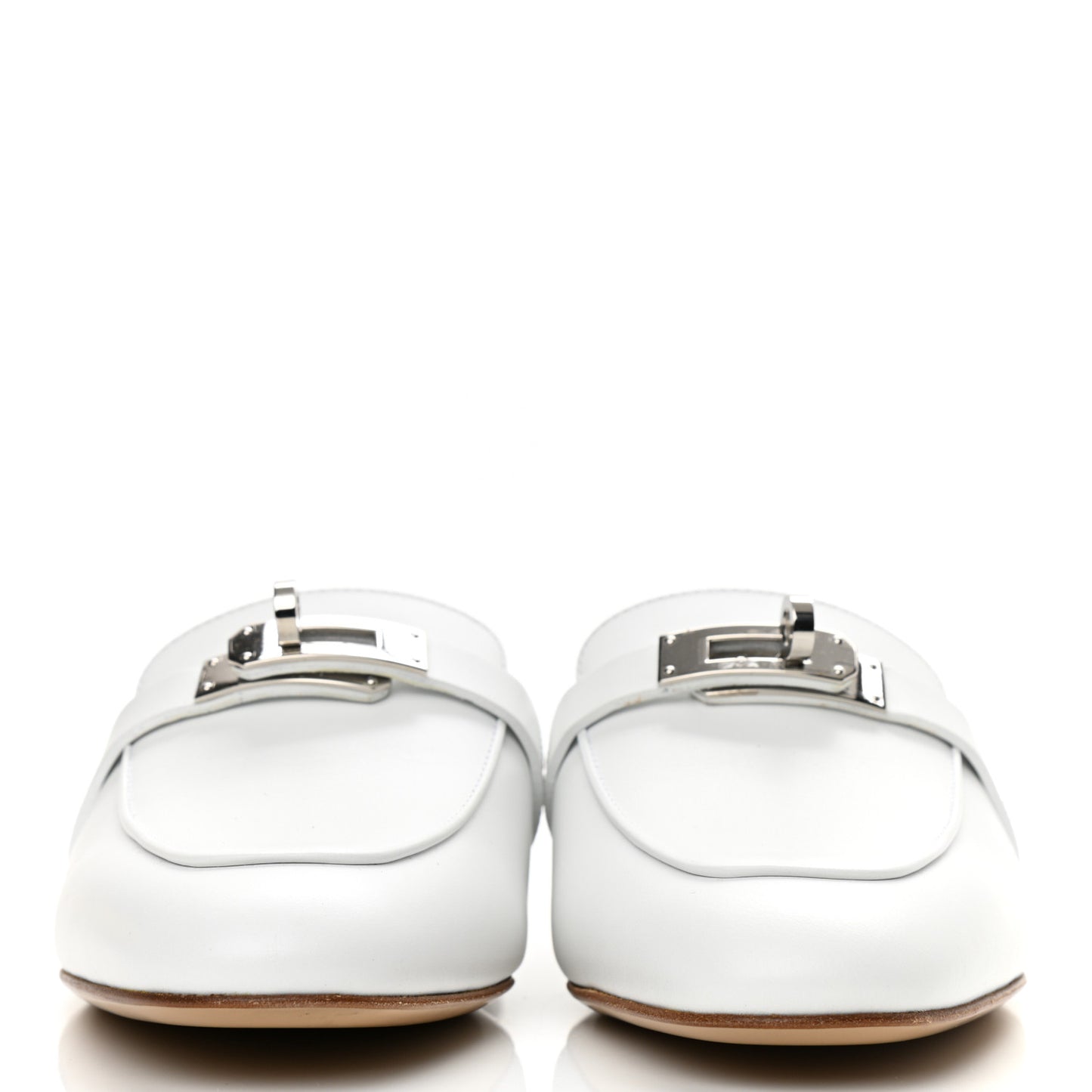 Calfskin Oz Mules 36 White