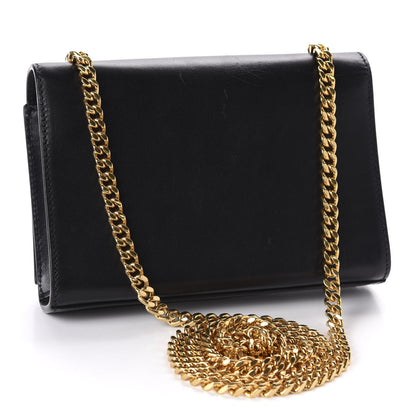 Saint Laurent Calfskin Small Classic Monogram Kate Tassel Satchel Black 3 of 10
