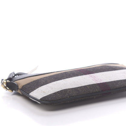 Burberry Mega Check Peyton Crossbody Clutch Bag Black 7 of 9