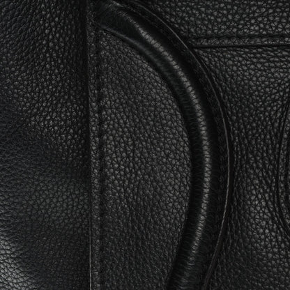 Celine Drummed Calfskin Mini Luggage Black 8 of 10