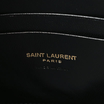 Saint Laurent Grain De Poudre Matelasse Monogram Mini Lou Camera Bag Black 6 of 10