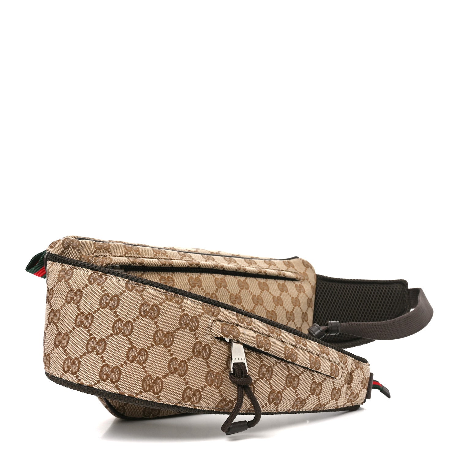 Gucci Monogram Large Belt Bag Beige Dark Brown 2 of 8