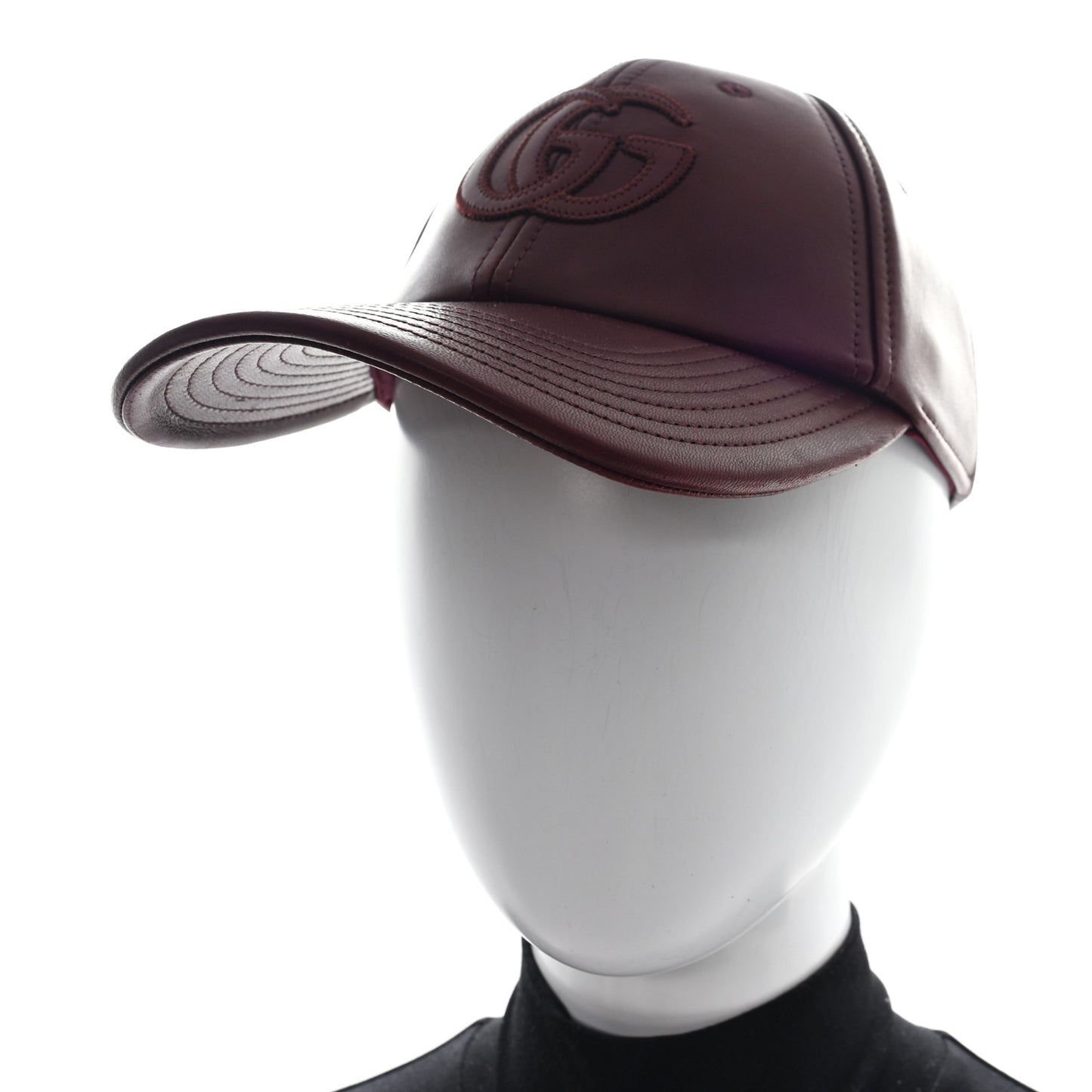 Nappa GG Baseball Hat M Burgundy