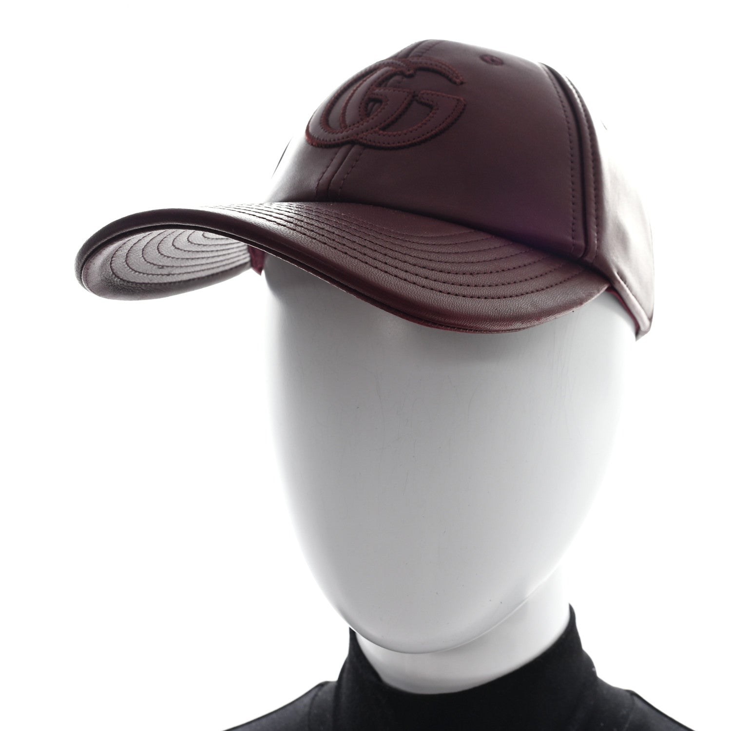 Gucci Nappa GG Baseball Hat M Burgundy 2 of 11