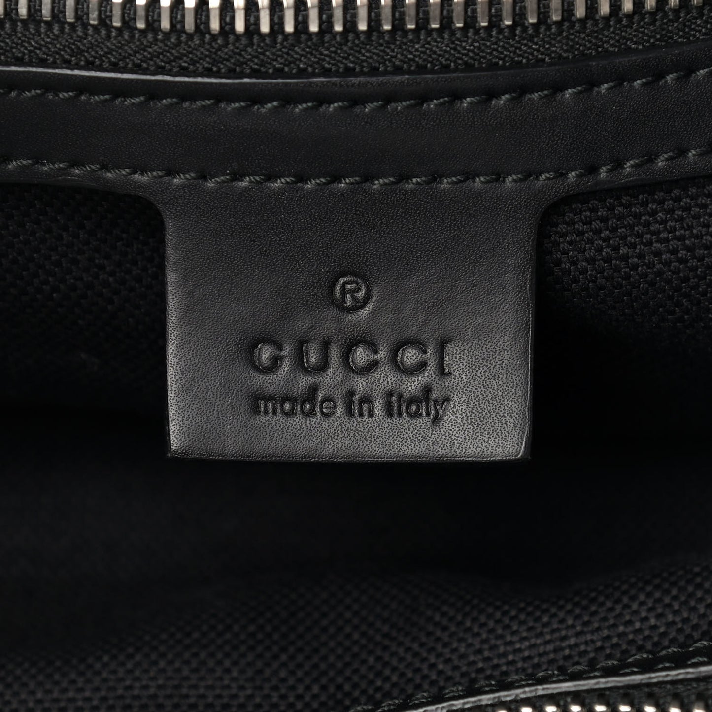 Soft GG Supreme Monogram Appia Calfskin Web Vertical Tote Black