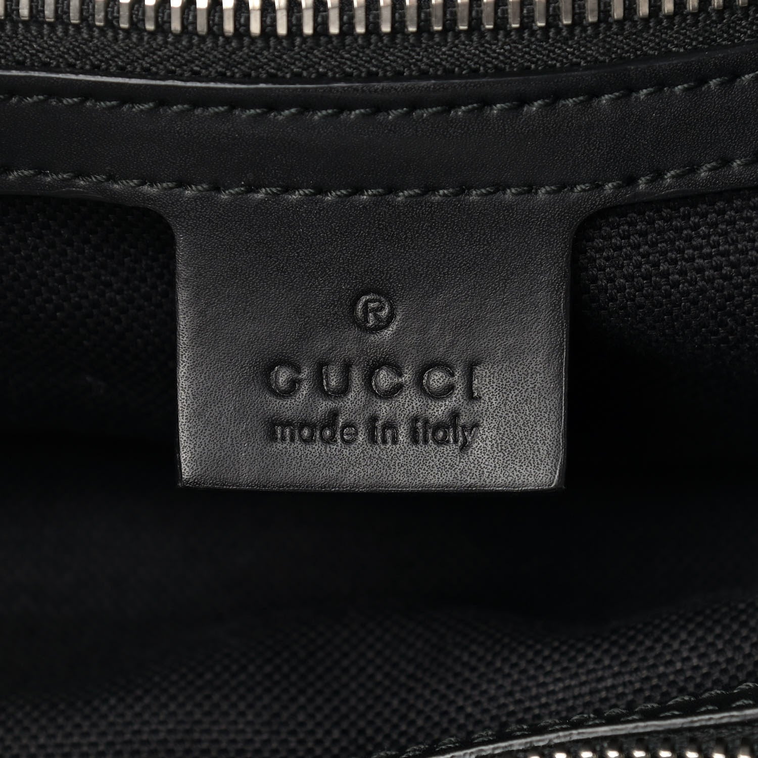 Gucci Soft GG Supreme Monogram Appia Calfskin Web Vertical Tote Black 6 of 15