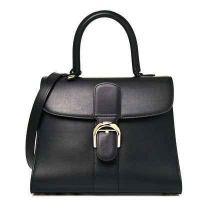 Delvaux Grained Calfskin MM Brillant Satchel Black 3 of 12