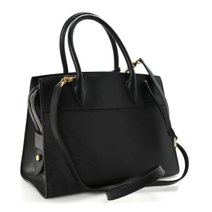 Prada Saffiano City Calfskin Medium Esplanade Tote Black 3 of 9