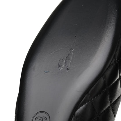 Chanel Lambskin Quilted CC Cap Toe Ballerina Flats 39 Black 35 Black 18 of 18