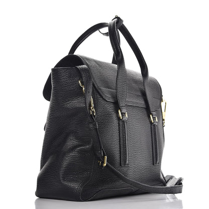 3.1 Phillip Lim 3.1 Textured Calfskin Large Pashli Satchel Black 4 of 8