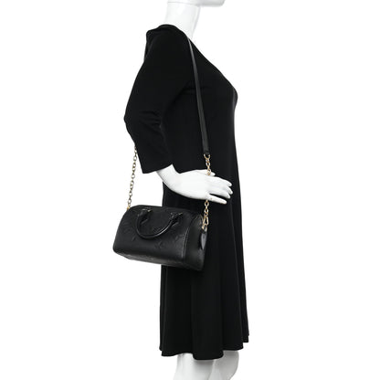 Louis Vuitton Empreinte Monogram Giant Speedy Bandouliere 20 Black 2 of 9