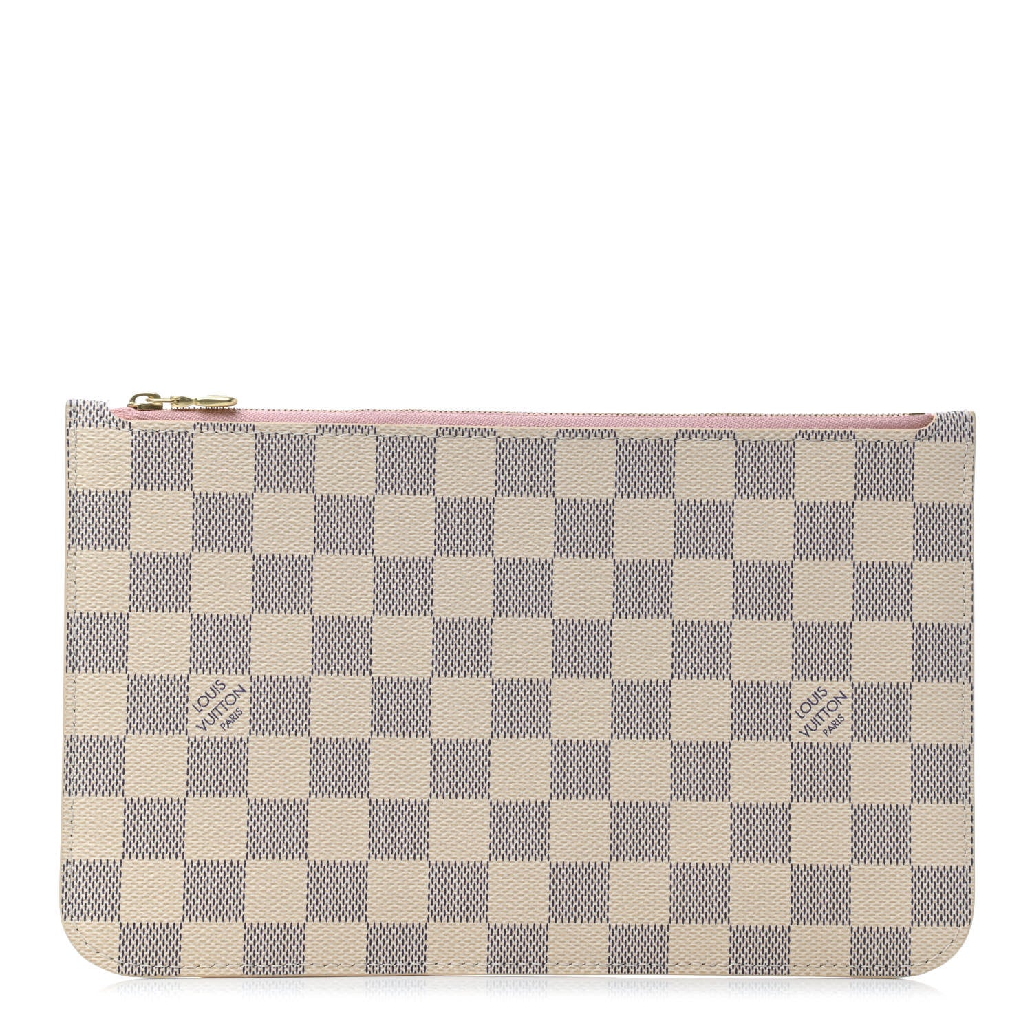 Louis Vuitton Damier Azur Neverfull MM GM Pochette Rose Ballerine 1 of 4