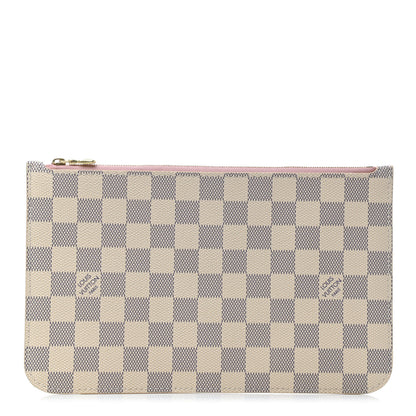 Louis Vuitton Damier Azur Neverfull MM GM Pochette Rose Ballerine 1 of 4