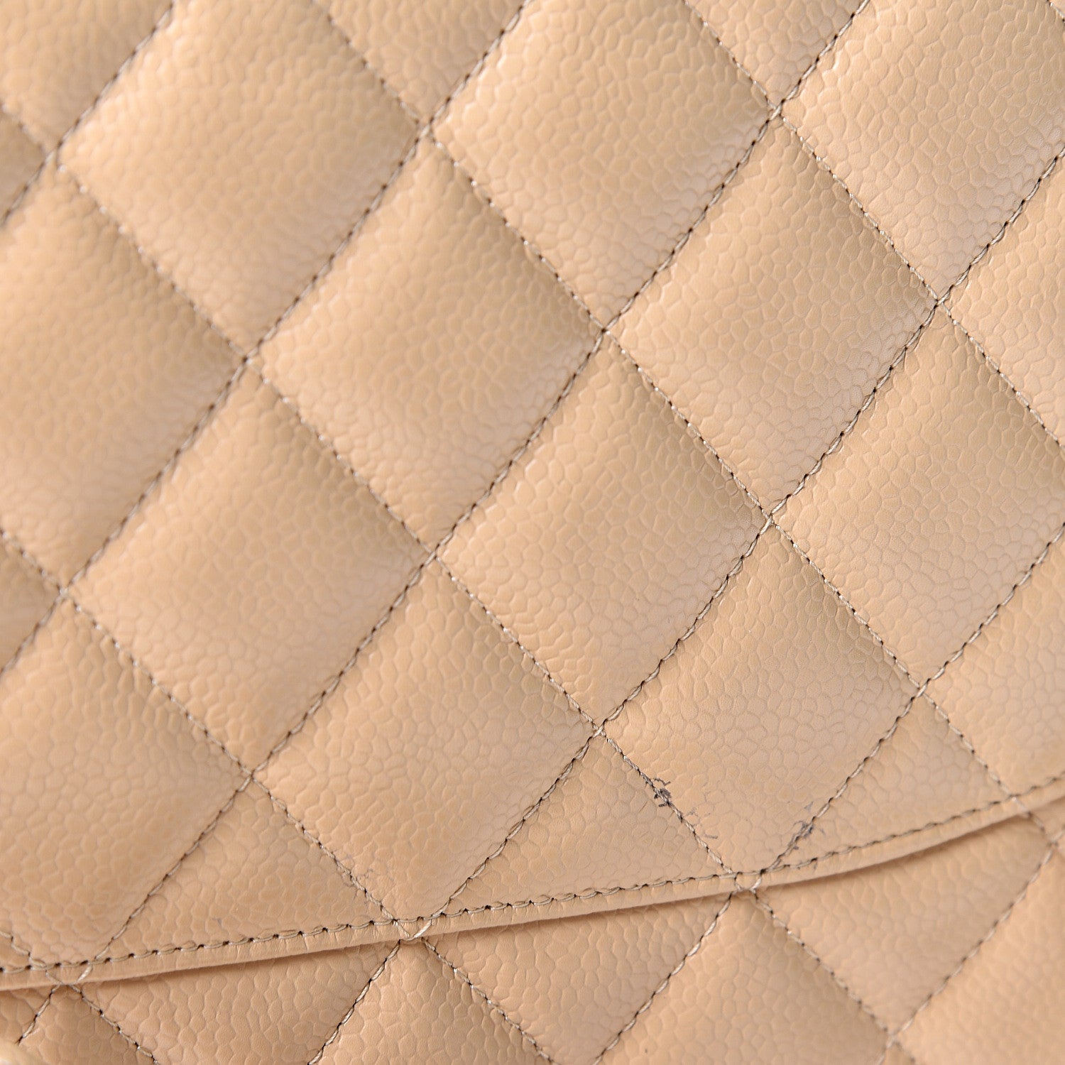 Chanel Caviar Quilted Jumbo Double Flap Beige 8 of 12
