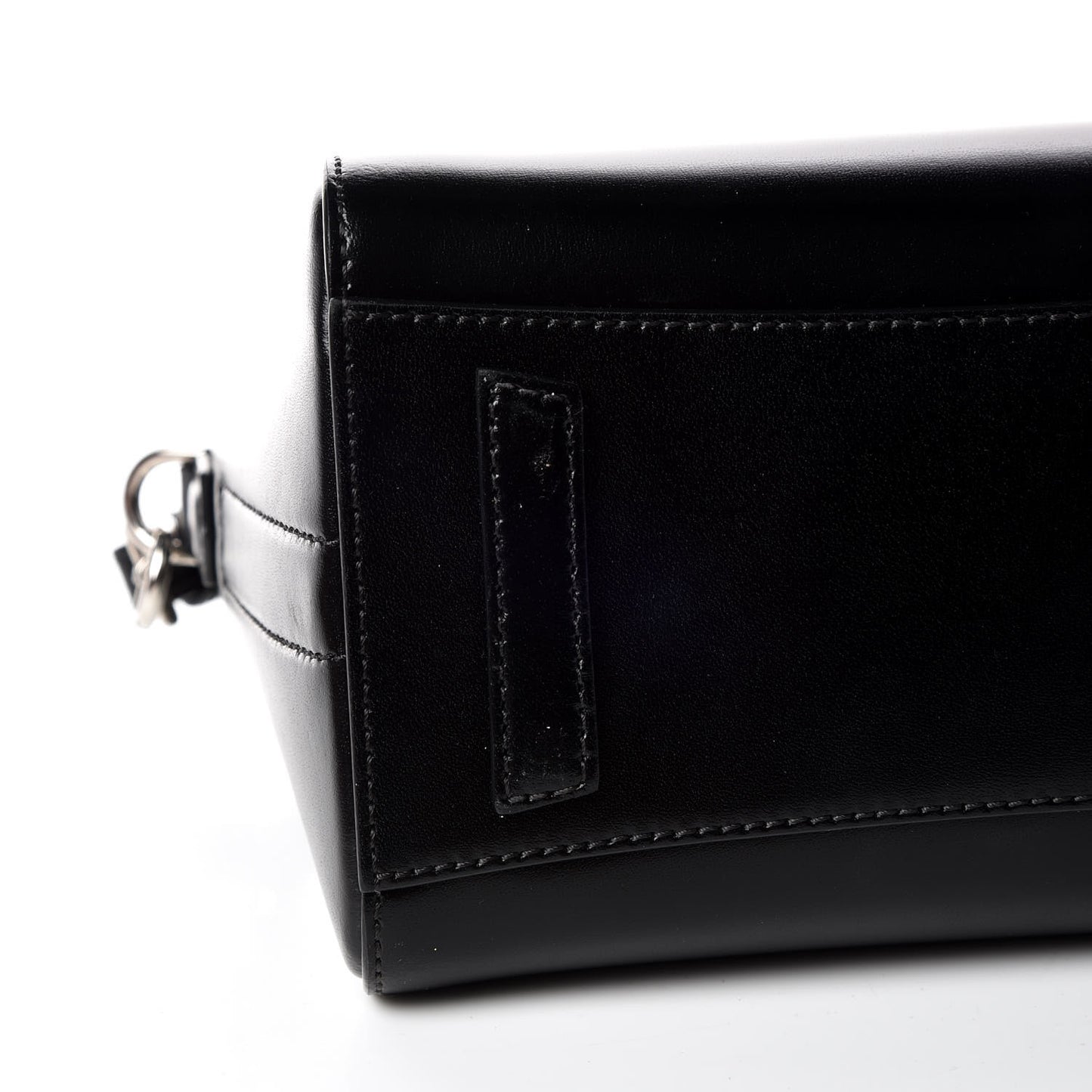 Shiny Lord Calfskin Mini Antigona Black