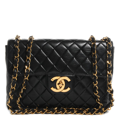 Chanel Lambskin Jumbo Flap Black 1 of 9