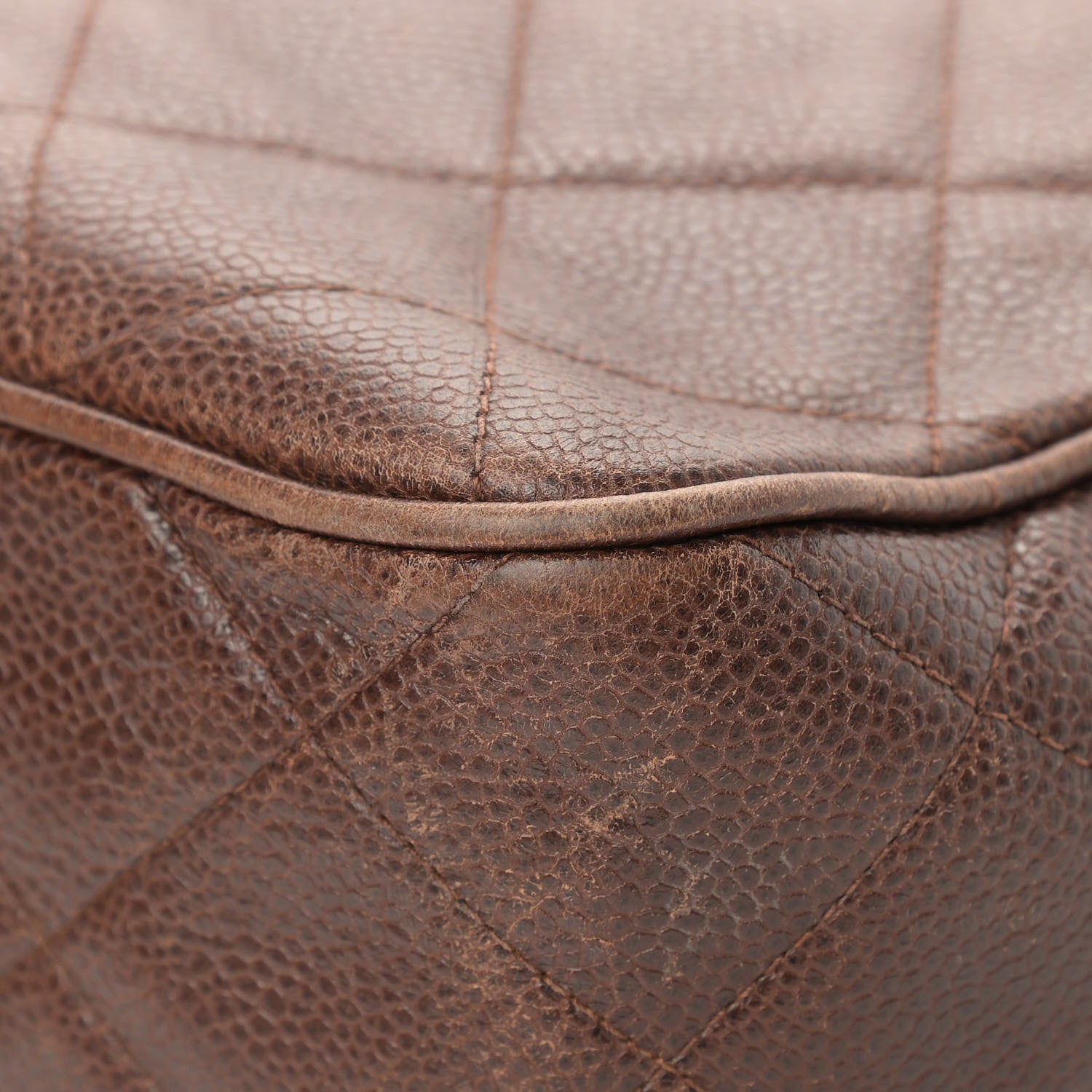 Chanel Caviar Quilted Camera Case Brown 9 of 25