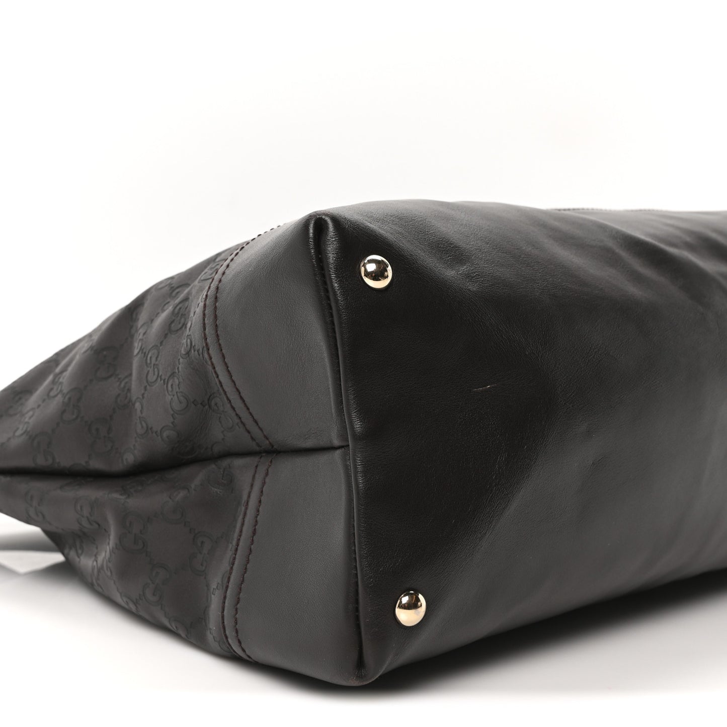 Guccissima Large Business Tote Dark Brown