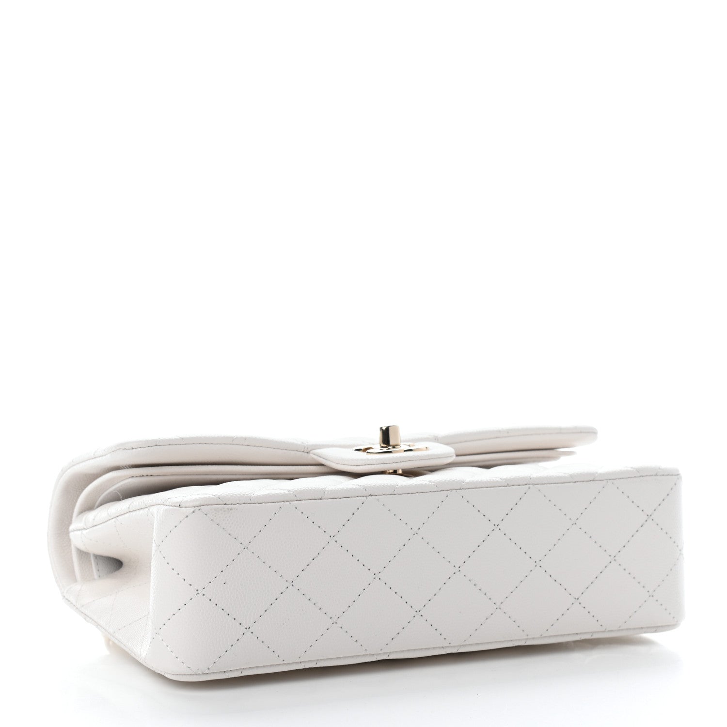 Chanel Caviar Quilted Small Double Flap White 4 of 10