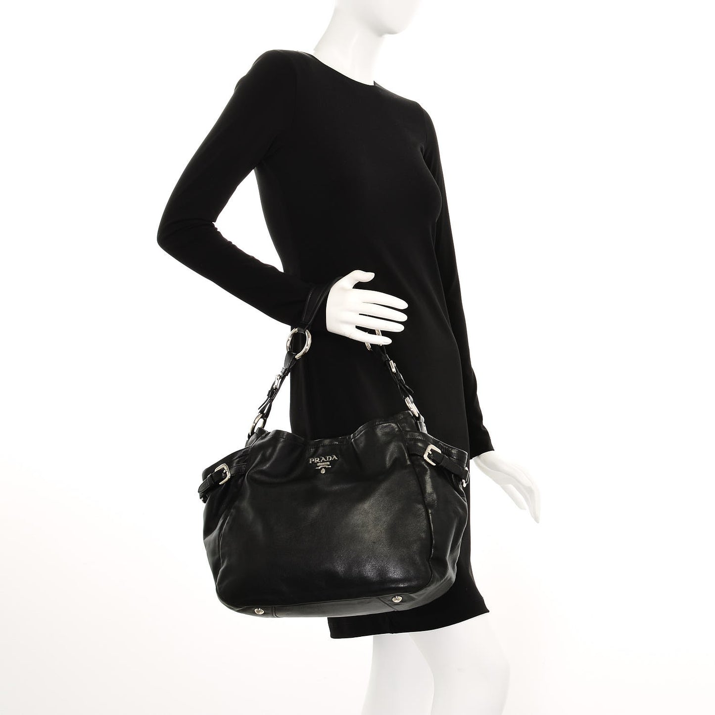 Soft Calf Hobo Nero Black