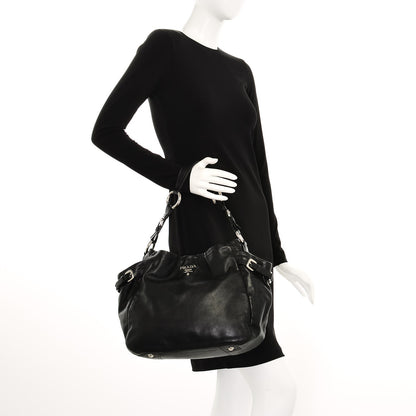 Prada Soft Calf Hobo Nero Black 2 of 7