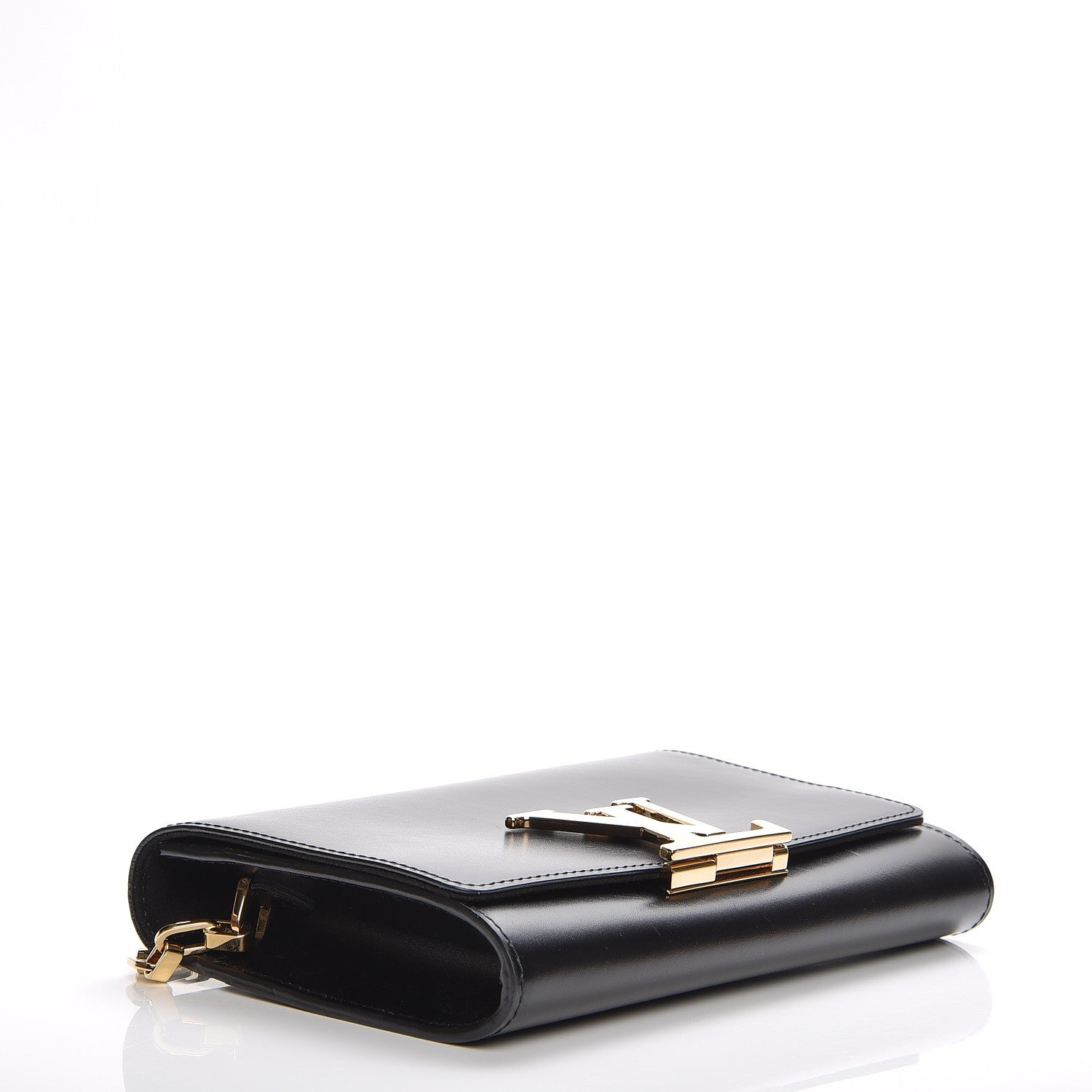 Louis Vuitton Calfskin Chain Louise GM Black 4 of 8