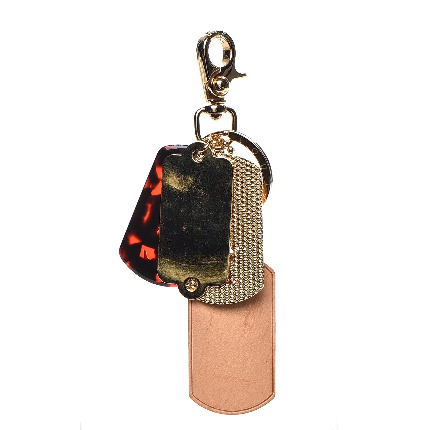 Louis Vuitton Monogramouflage Bag Charm Red 3 of 5