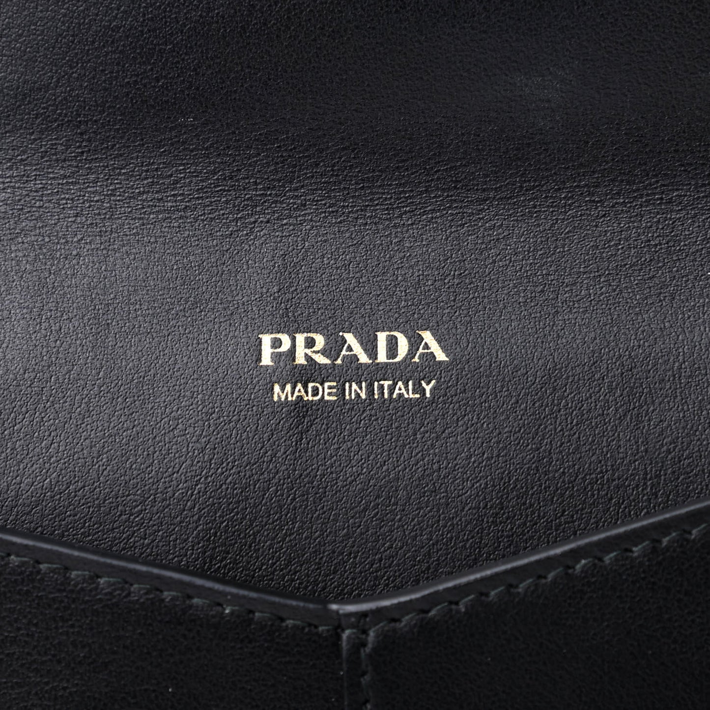 Saffiano City Calfskin Envelope Wallet Black