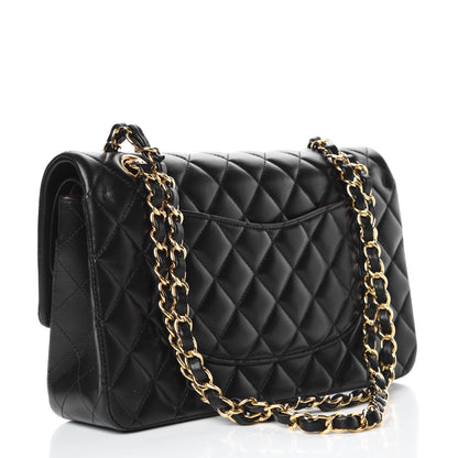 Chanel Lambskin Quilted Medium Double Flap Black 3 of 10