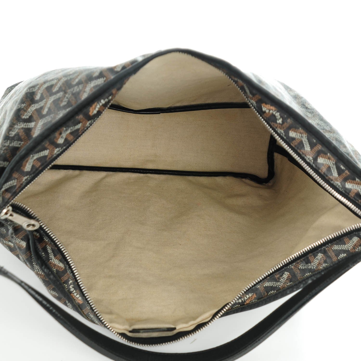 Goyard Goyardine Fidji Zip Hobo Black 5 of 8
